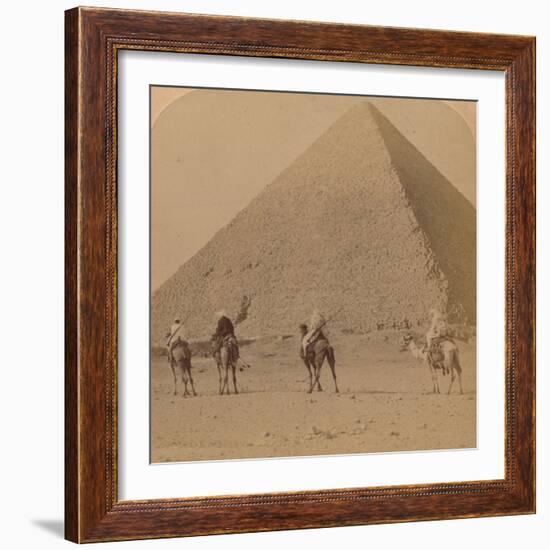 'Cheops, the Greatest of the Pyramids, Egypt', 1896-Unknown-Framed Photographic Print