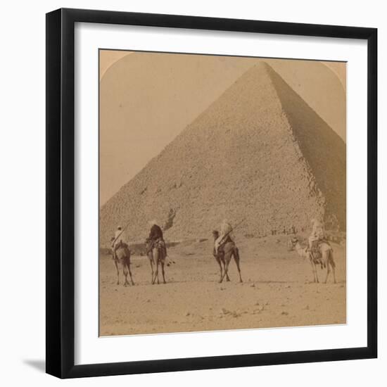 'Cheops, the Greatest of the Pyramids, Egypt', 1896-Unknown-Framed Photographic Print