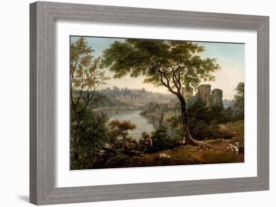 Chepstow Castle, Monmouthshire (Oil on Canvas)-John Glover-Framed Giclee Print