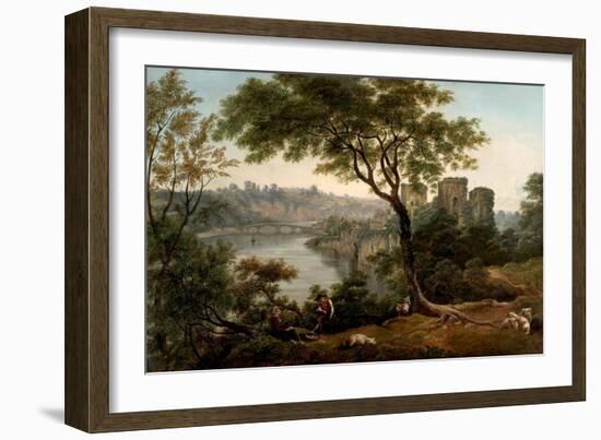 Chepstow Castle, Monmouthshire (Oil on Canvas)-John Glover-Framed Giclee Print