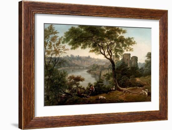 Chepstow Castle, Monmouthshire (Oil on Canvas)-John Glover-Framed Giclee Print