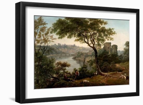 Chepstow Castle, Monmouthshire (Oil on Canvas)-John Glover-Framed Giclee Print