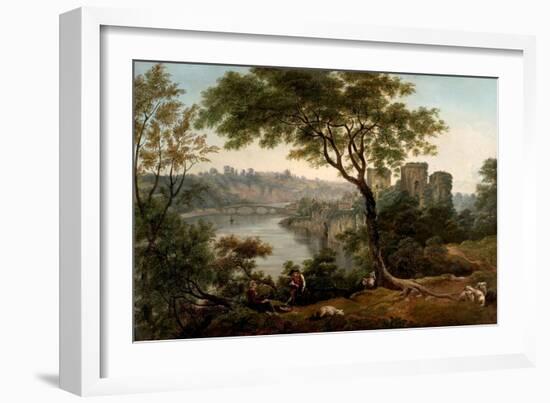 Chepstow Castle, Monmouthshire (Oil on Canvas)-John Glover-Framed Giclee Print