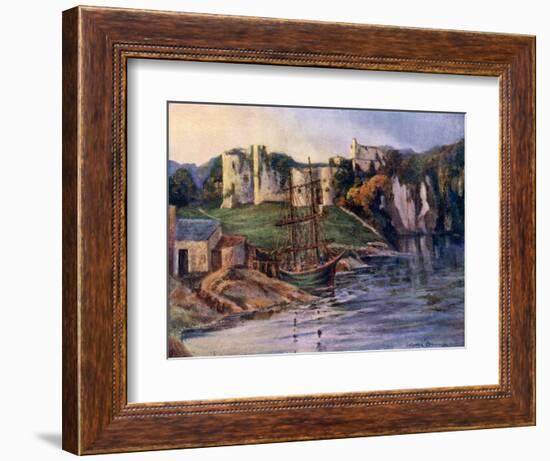 Chepstow Castle, Monmouthshire, Wales, 1924-1926-Catharine Chamney-Framed Giclee Print