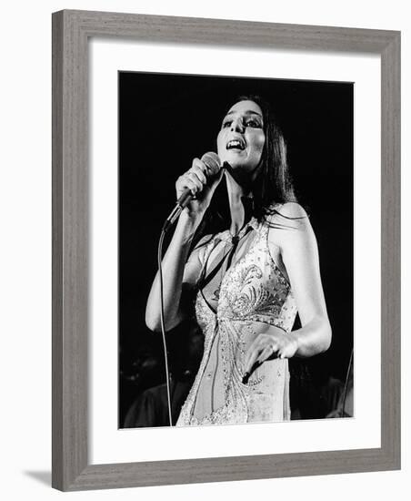 Cher in Tune-null-Framed Art Print