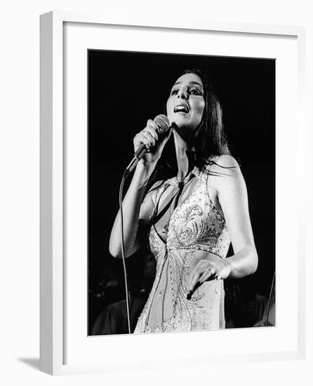 Cher in Tune-null-Framed Art Print