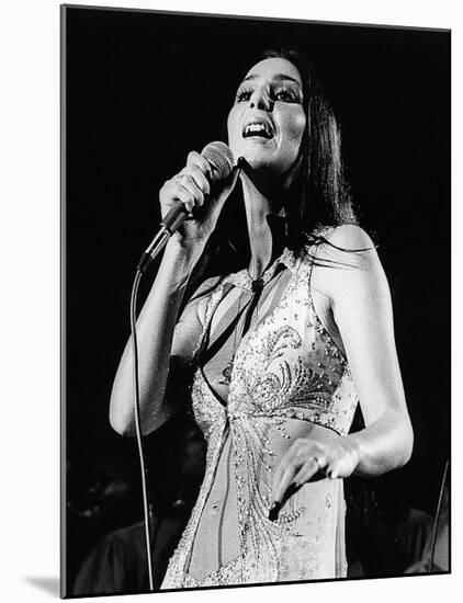 Cher in Tune-null-Mounted Art Print