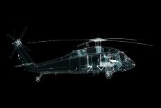 Helicopter Hologram. Military and Technology Concept-cherezoff-Framed Photographic Print