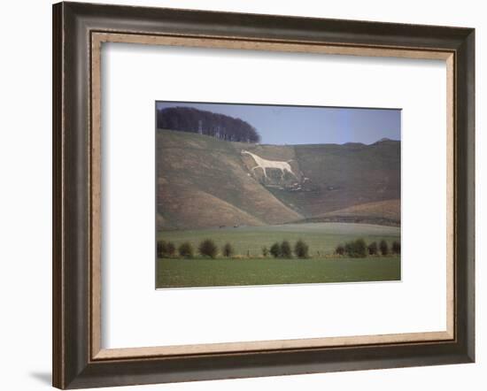 Cherhill White Horse (18th Century), Wiltshire, England, 20th century-CM Dixon-Framed Photographic Print