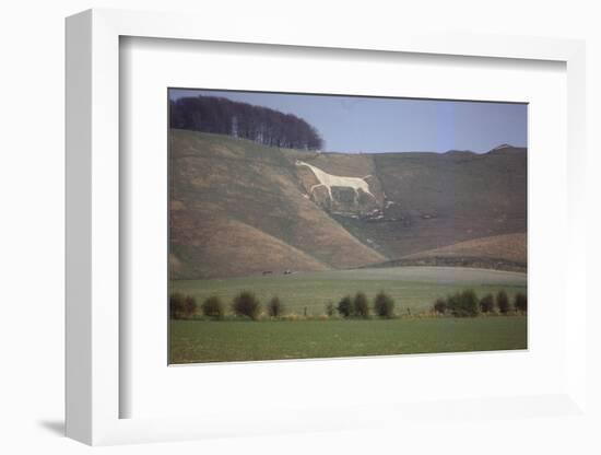 Cherhill White Horse (18th Century), Wiltshire, England, 20th century-CM Dixon-Framed Photographic Print