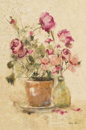 カラーの花のウォールプレート　壁掛け／Cheri Blum ヴィンテージ カラーの花のウォールプレート 壁掛け／Cheri Blum ヴィンテージ