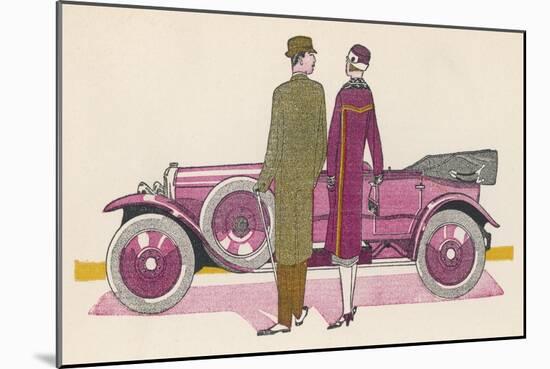 Cheri How Divinely Clever of You to Find a Renault That Goes So Tastefully with My Coat!-Jean Grangier-Mounted Art Print