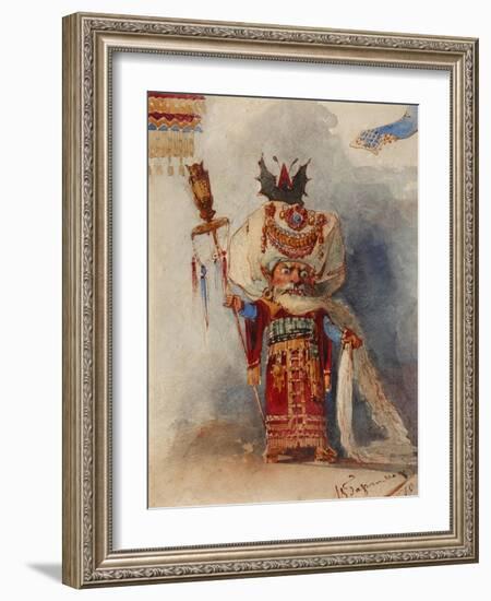 Chernomor. Costume Design for the Opera Ruslan and Lyudmila by M. Glinka-Viktor Alexandrovich Hartmann-Framed Giclee Print