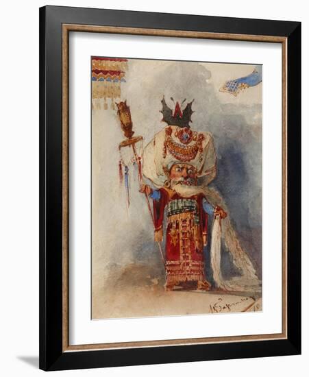 Chernomor. Costume Design for the Opera Ruslan and Lyudmila by M. Glinka-Viktor Alexandrovich Hartmann-Framed Giclee Print