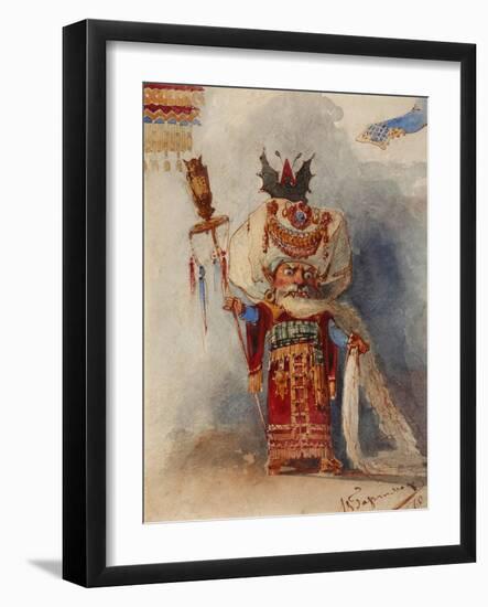 Chernomor. Costume Design for the Opera Ruslan and Lyudmila by M. Glinka-Viktor Alexandrovich Hartmann-Framed Giclee Print