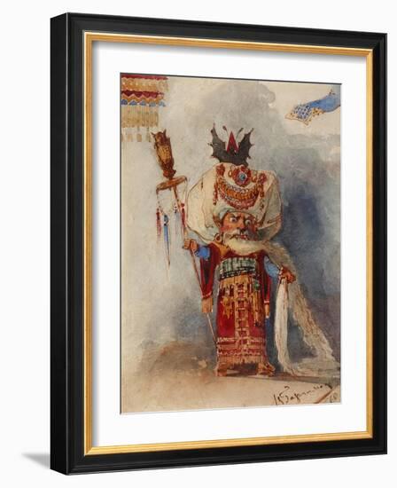 Chernomor. Costume Design for the Opera Ruslan and Lyudmila by M. Glinka-Viktor Alexandrovich Hartmann-Framed Giclee Print