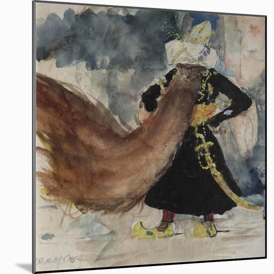 Chernomor. Costume Design for the Opera Ruslan and Lyudmila by M. Glinka-Valentin Alexandrovich Serov-Mounted Giclee Print