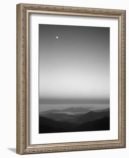 Cherohala Skyway, Full Moon over the Smoky Mountains-Rob Tilley-Framed Photographic Print