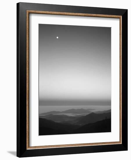 Cherohala Skyway, Full Moon over the Smoky Mountains-Rob Tilley-Framed Photographic Print