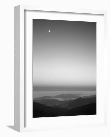 Cherohala Skyway, Full Moon over the Smoky Mountains-Rob Tilley-Framed Photographic Print