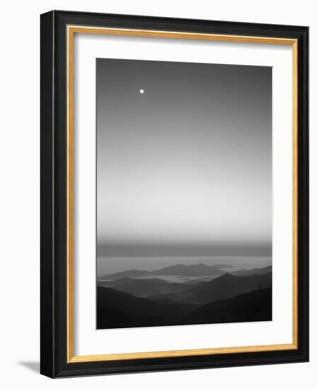 Cherohala Skyway, Full Moon over the Smoky Mountains-Rob Tilley-Framed Photographic Print