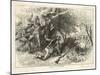 Cherokee Indians Ambush British Soldiers-null-Mounted Art Print