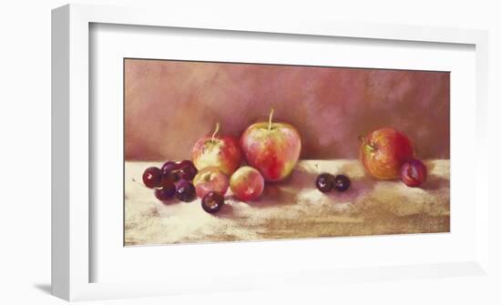 Cherries and Apples (detail)-Nel Whatmore-Framed Art Print