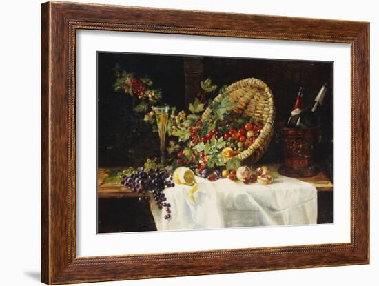 Cherries and Gooseberries in a Basket, 1859-Gertrud Trefftz-Framed Giclee Print