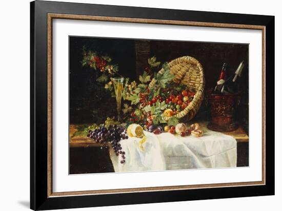 Cherries and Gooseberries in a Basket, 1859-Gertrud Trefftz-Framed Giclee Print