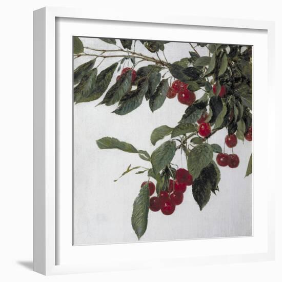 Cherries, c.1883-Henri Fantin-Latour-Framed Giclee Print