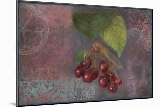 Cherries - Fruit Series-Cora Niele-Mounted Giclee Print