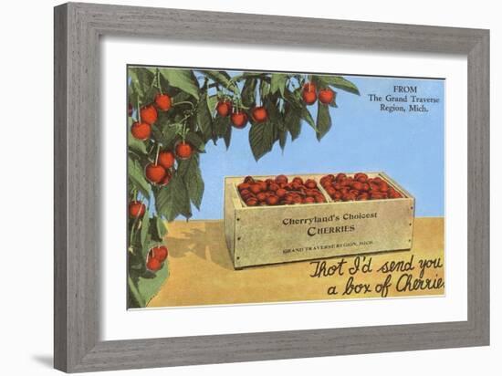 Cherries, Grand Traverse Region, Michigan-null-Framed Art Print