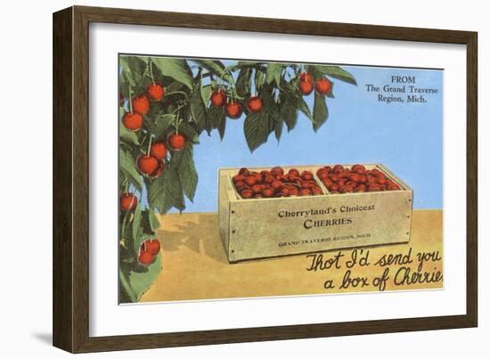 Cherries, Grand Traverse Region, Michigan-null-Framed Art Print