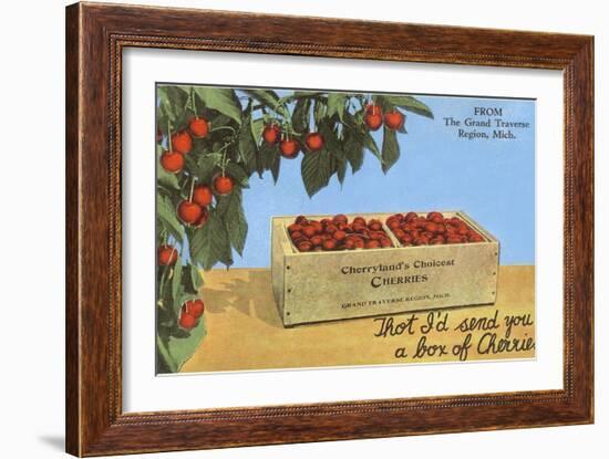 Cherries, Grand Traverse Region, Michigan-null-Framed Art Print