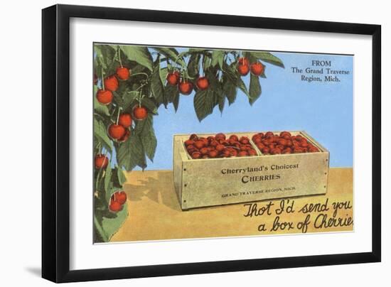 Cherries, Grand Traverse Region, Michigan-null-Framed Art Print