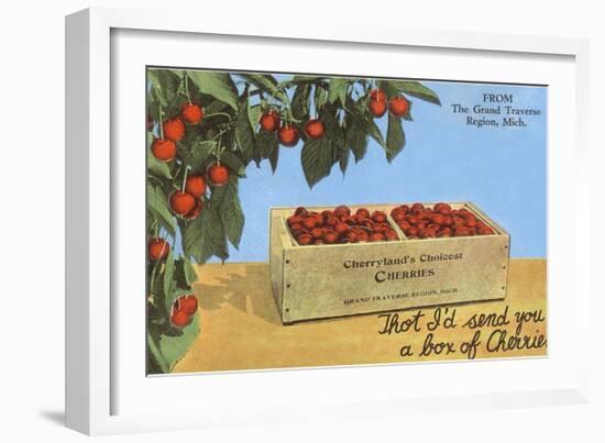 Cherries, Grand Traverse Region, Michigan-null-Framed Art Print