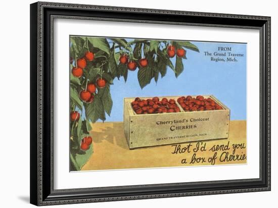 Cherries, Grand Traverse Region, Michigan-null-Framed Art Print