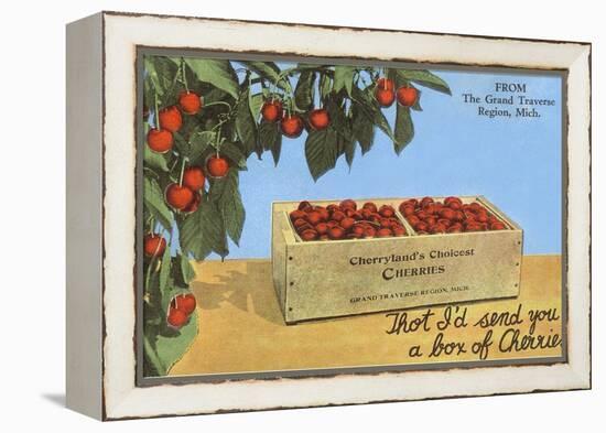 Cherries, Grand Traverse Region, Michigan-null-Framed Stretched Canvas