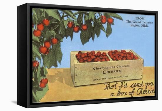 Cherries, Grand Traverse Region, Michigan-null-Framed Stretched Canvas