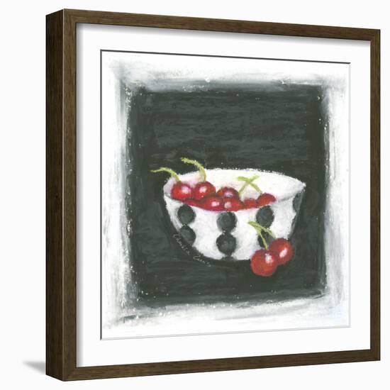 Cherries in Bowl-Chariklia Zarris-Framed Art Print