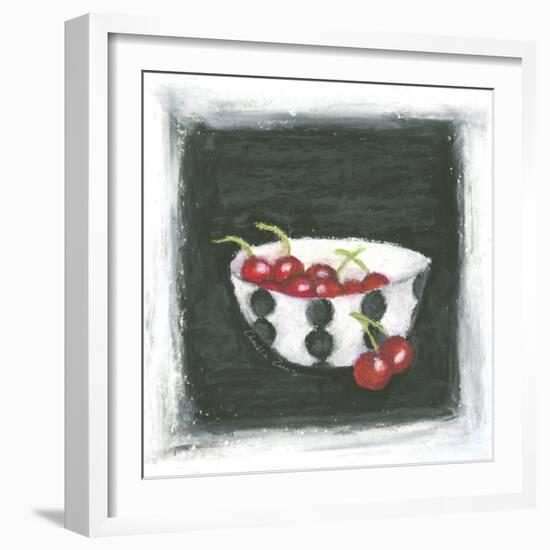 Cherries in Bowl-Chariklia Zarris-Framed Art Print