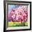 Cherry Blooms II-Blue Fish-Framed Art Print