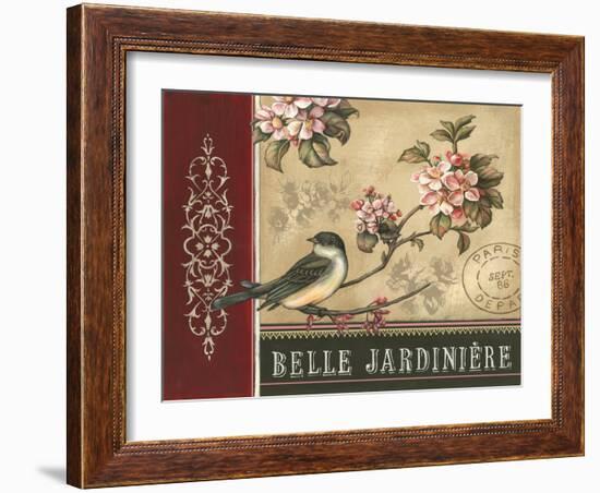 Cherry Blossom Bird-Kimberly Poloson-Framed Art Print