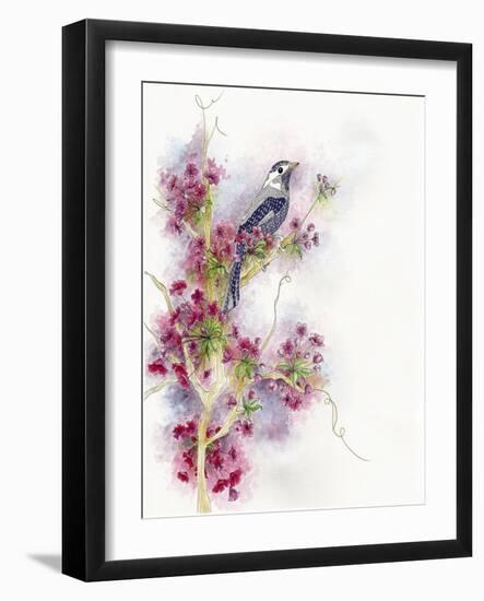 Cherry Blossom Days-The Tangled Peacock-Framed Giclee Print