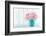 Cherry Blossom Flower Bouquet on Wooden Background-Anna-Mari West-Framed Photographic Print