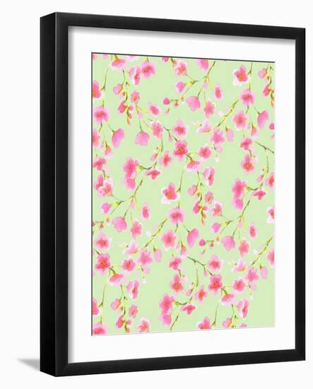 Cherry Blossom Green-Jacqueline Maldonado-Framed Art Print