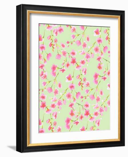 Cherry Blossom Green-Jacqueline Maldonado-Framed Art Print