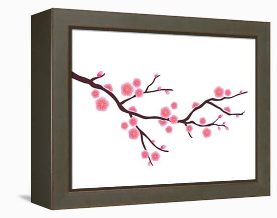 Cherry Blossom In Spring Time-photosoup-Framed Stretched Canvas