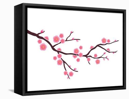 Cherry Blossom In Spring Time-photosoup-Framed Stretched Canvas