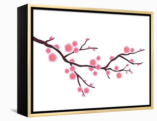 Cherry Blossom In Spring Time-photosoup-Framed Stretched Canvas